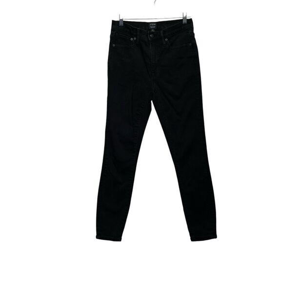 J. Crew 9" Mid-Rise Black Skinny Jean size 27 - Picture 3 of 16